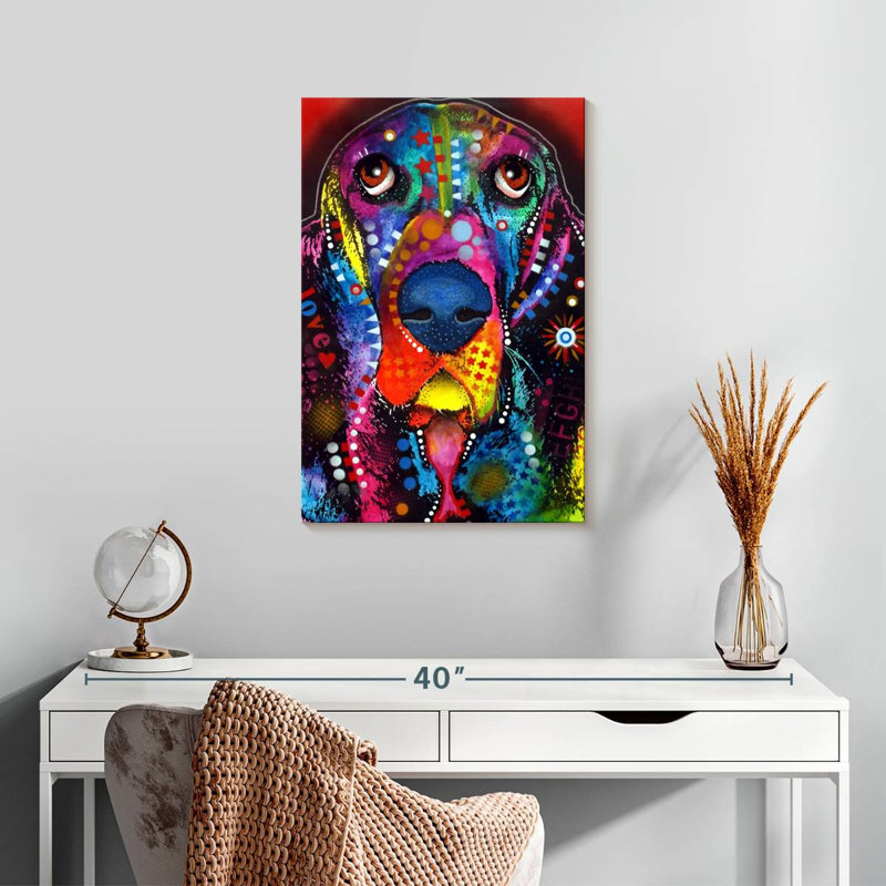 Brampt Basset I, 24" H x 16" W