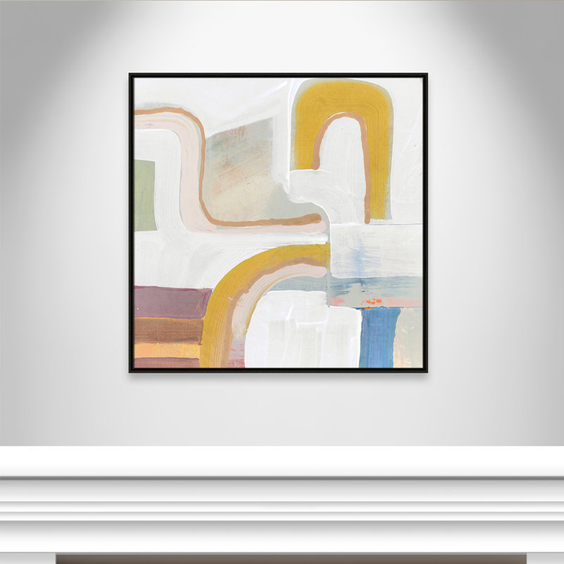 Together Again I by Cartissi, 37.5" H x 37.5" W x 2" D, Espresso Framed