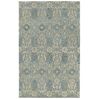 Brienne Floral Hand-Tufted Wool Gray Area Rug -  Alcott HillÂ®, E0B001C70DEE4EADB01302583C211C6F