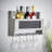 Aylsham Fully Assembled Wine Bottle and Glass Storage Shelving Unit