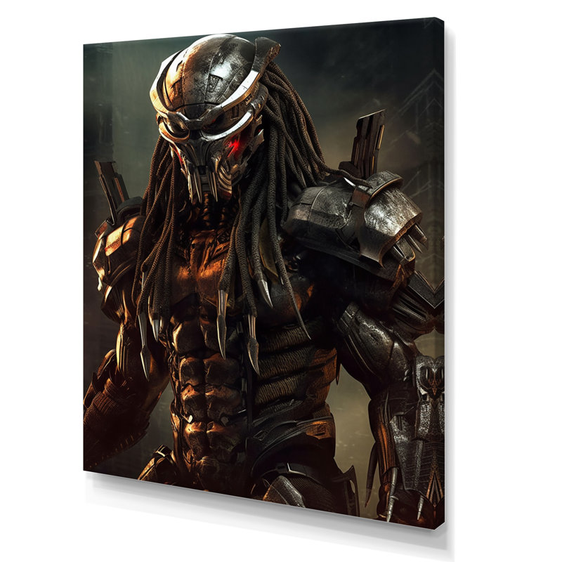 Cosmic Alien Preda I sur impression sur toile, H 44 po x l 34 po x P 1,5 po, Toile tendue