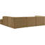 Tissu d'ameublement en velours Demars 5 pièces Canapé modulaire modulaire-1051578080