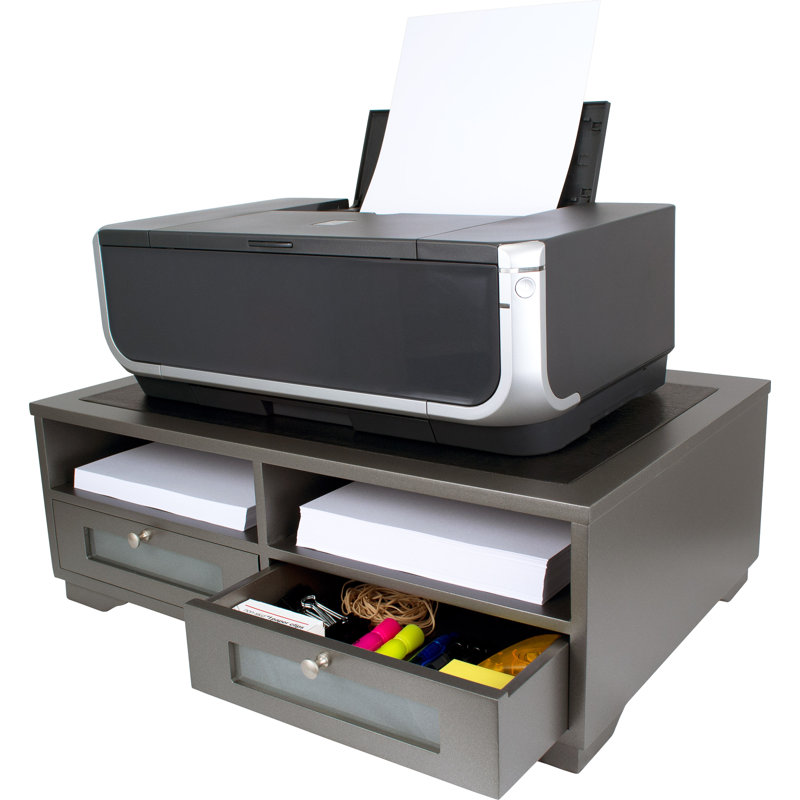 21.75'' H x 7.75'' W Printer Stand, Classic Silver