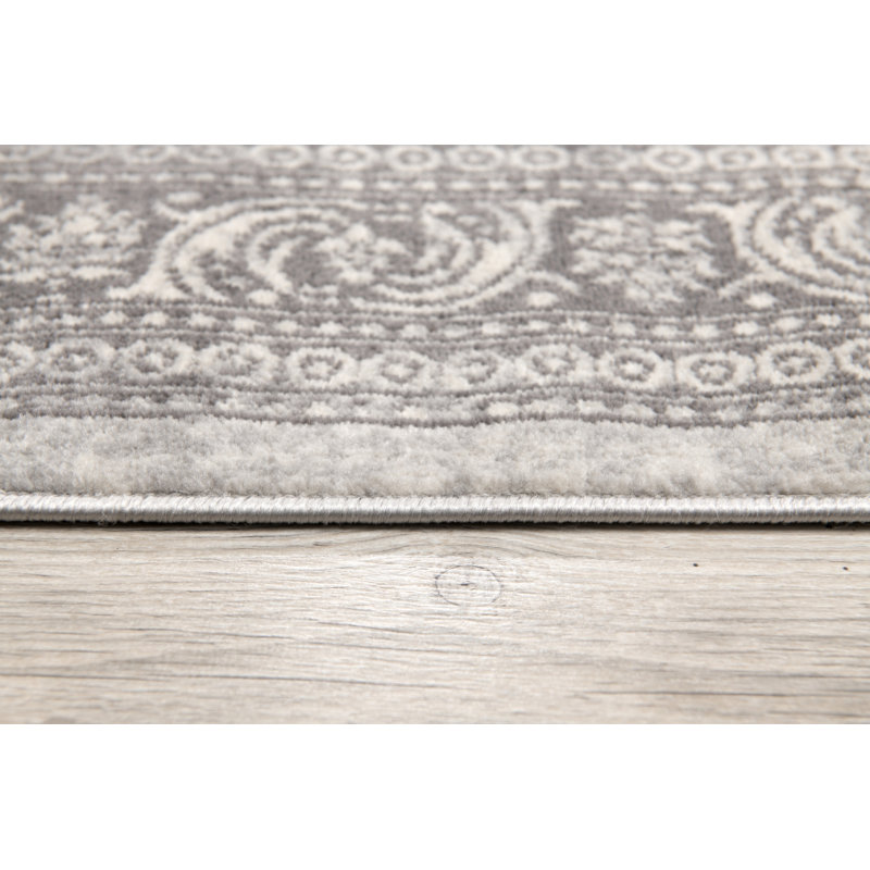 Tapis d'entrée gris / beige 2 pi x 3 pi (2 pi 3 po x 3 pi 3 po) Soraya, Rectangle 2 pi x 3 pi 3 po