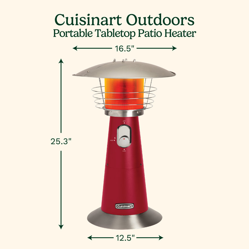 Tabletop Patio Heater, Red