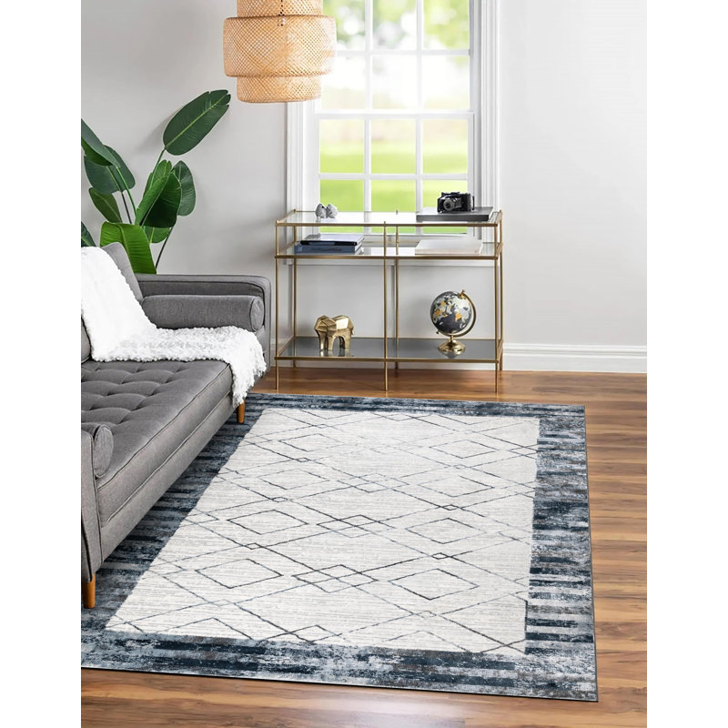 Abadou Geometric Area Rug, Rectangle 200 x 290cm
