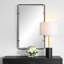 Miroir mural décoratif réversible en métal arrondi suspendu