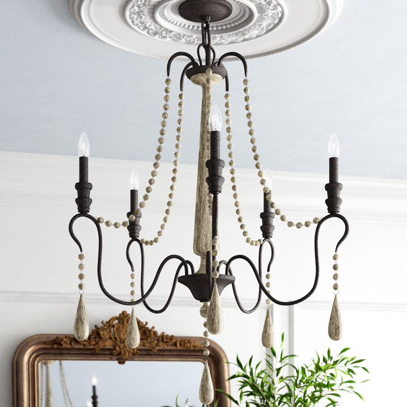 Lustre traditionnel de style bougie Kensley, 5