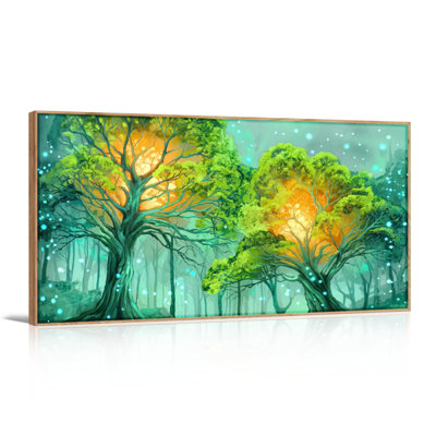 «Enchanted Forest», ensemble de reproductions d'art sur toile encadrées de 1 48 po x 24 po