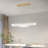 3000K LED Gold Modern Linear Pendant Light Fixture