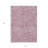 3' X 5' Plum And Ivory Abstract Washable Indoor Outdoor Area Rug
