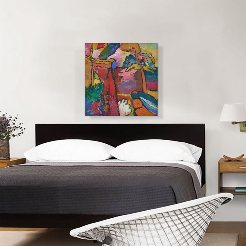«Study for improvisation V 1910» par Wassily Kandinsky, reproduction sur toile tendue, H 26 po x l 26 po x P 0,75 po