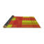 Tapis abstrait en laine jaune-1009098834