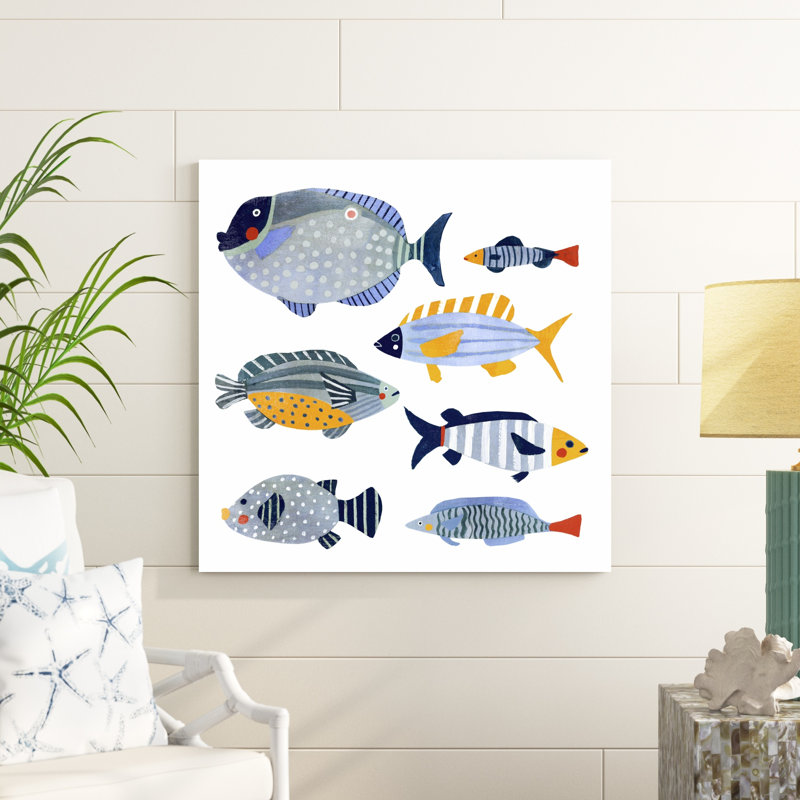 Poisson à motifs I, H 36 po x l 36 po