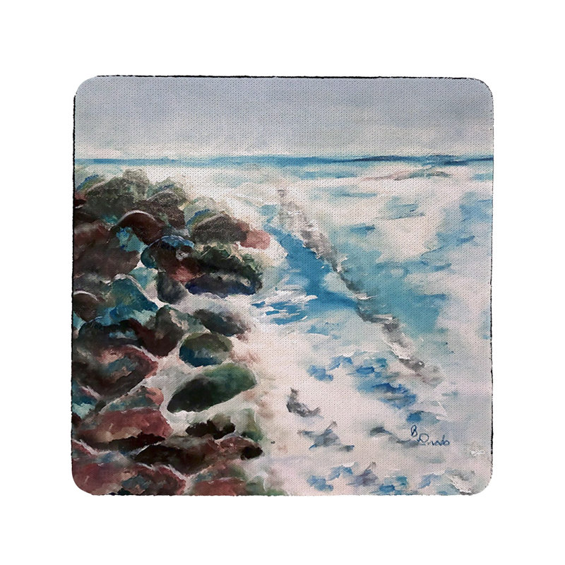 Ensemble de 4 sous-verres Rough Ocean
