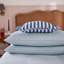 Gingham Print Cotton Duvet Cover Set-119899048-119899049