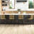 26" Counter Height Bar Stools Of 4, Kitchen Island Stools, Yellow Seat And Back For Breathable Comfort Space, Strong Steel Frame With Foot Pad 4, Seating, & Back, Construction