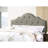 Grey Upholstered Queen Bed, Arch Design Wooden Bedframe, Adjustable Headboard, Modern Size