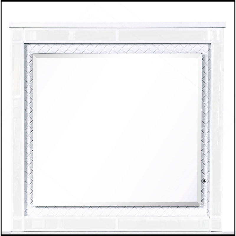 Miroir Livorno G02790-M, champagne argenté