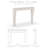 Petite French Cast Stone Fireplace Surround with Standard Hearth-104099473-104099477