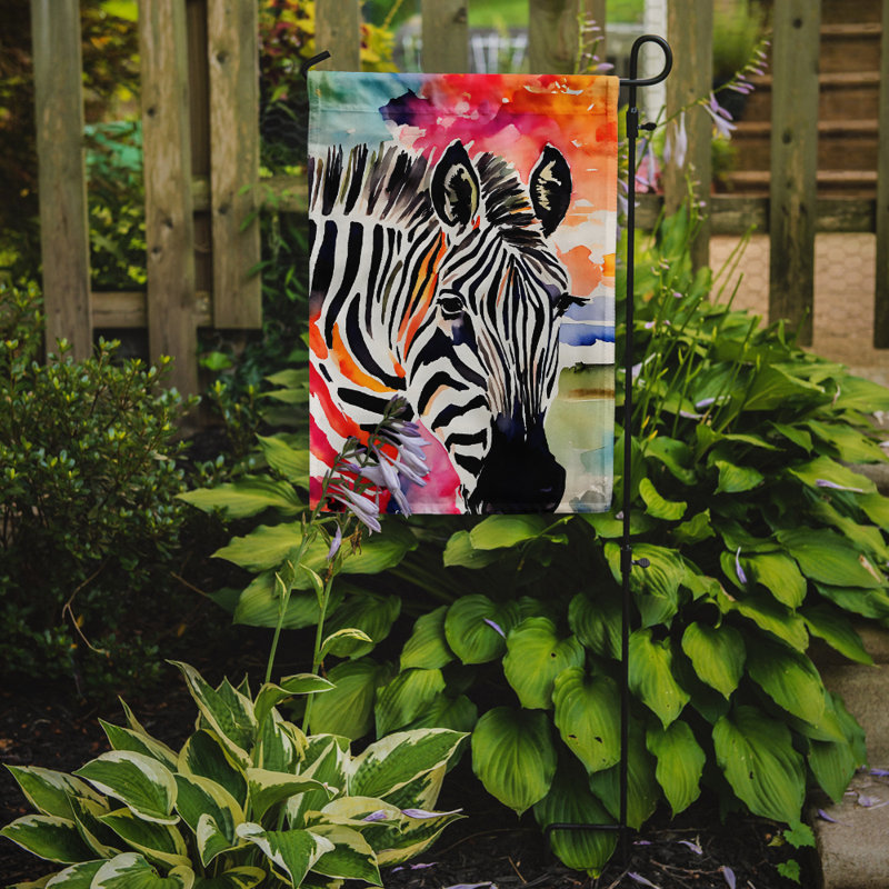 Drapeau de jardin en polyester double face H 15,5 po x l 11,25 po