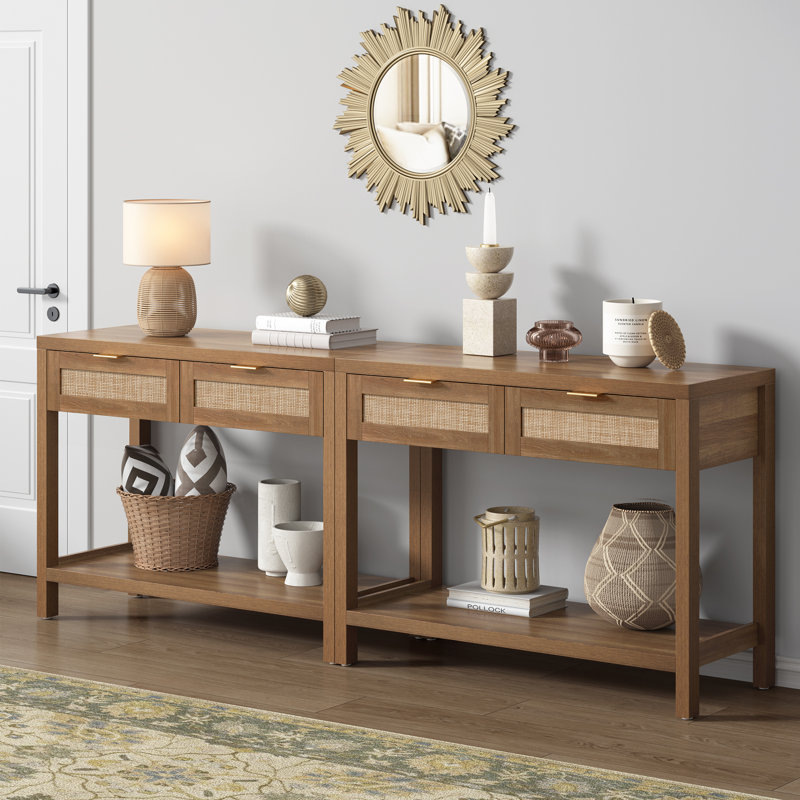 Chada 39.4'' Console Table, Brown