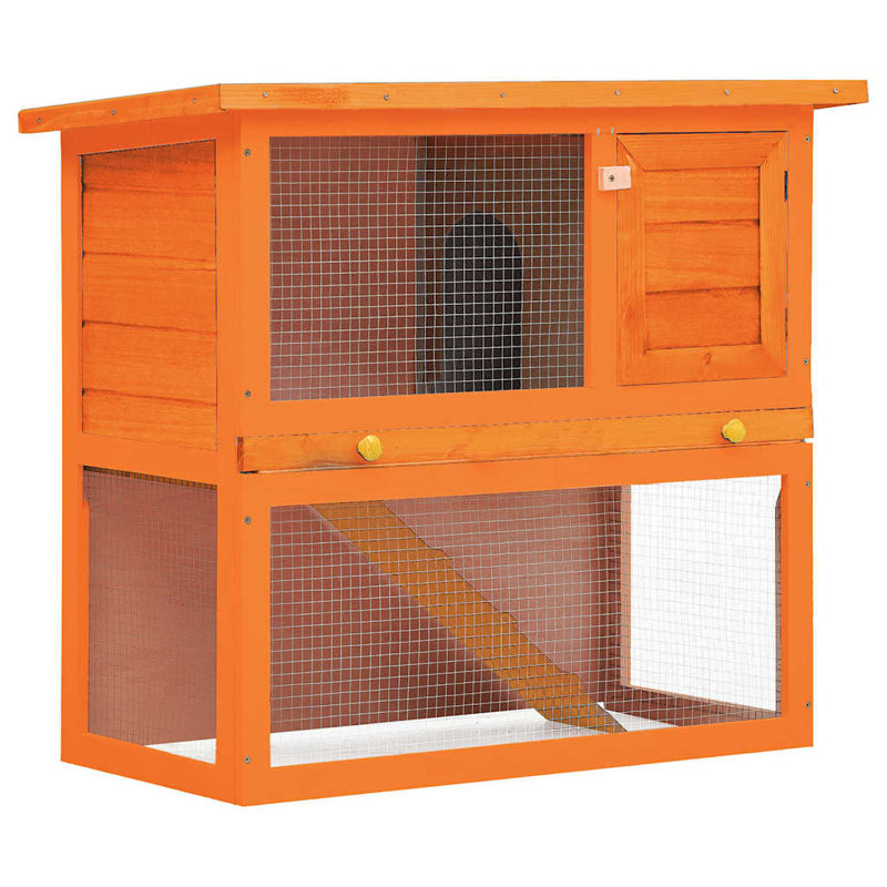 Cage à lapin en bois de pin massif