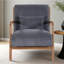 Chaise longue en bois avec coussins Mid-Century-1046519980-1046519977