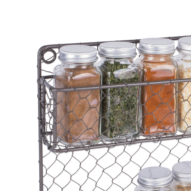 Ohagan Wall Spice Rack, Gray