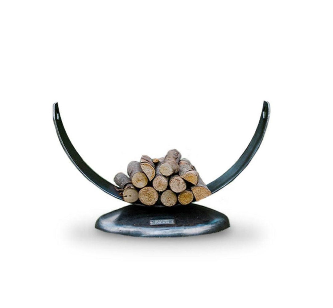 Anona 37'' W Metal Log Rack Orren Ellis