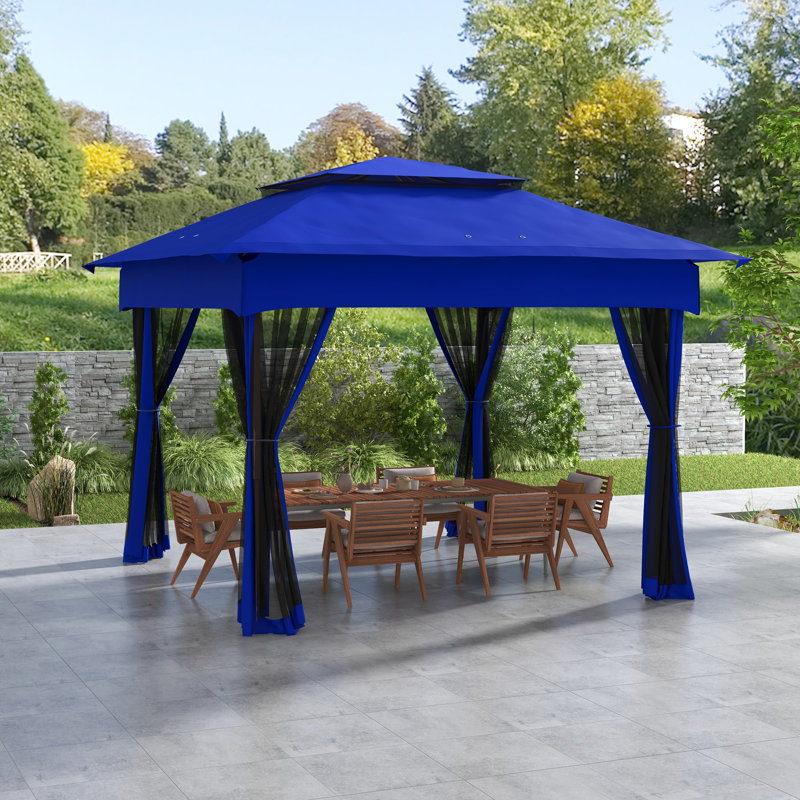 Pop Up Canopy Gazebo with Removable Netting - Instant Outdoor Shelter with Carry Bag
