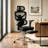 Ergonomic Mesh Office Chair with Massage Lumbar Pad, Adjustable Split Backrest, Multi-Directional Armrests & Retractable Footrest, Reclining Executive Desk Chair for Home Office