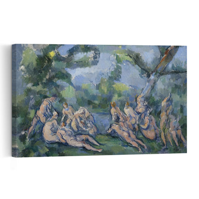 The Bathers, 1899-1904 Abstract Contemporary Wall Art Print by Paul Cezanne - 1 Piece Wrapped Canvas Wall Art