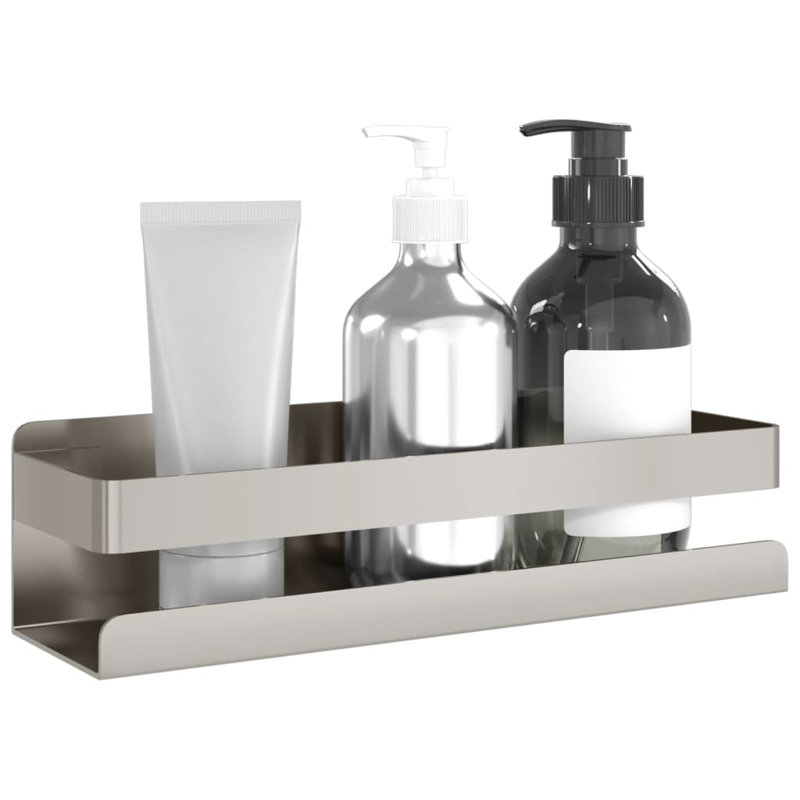 Stainless Steel Bathroom Shelves, 6cm H x 23cm W x 6.5cm D