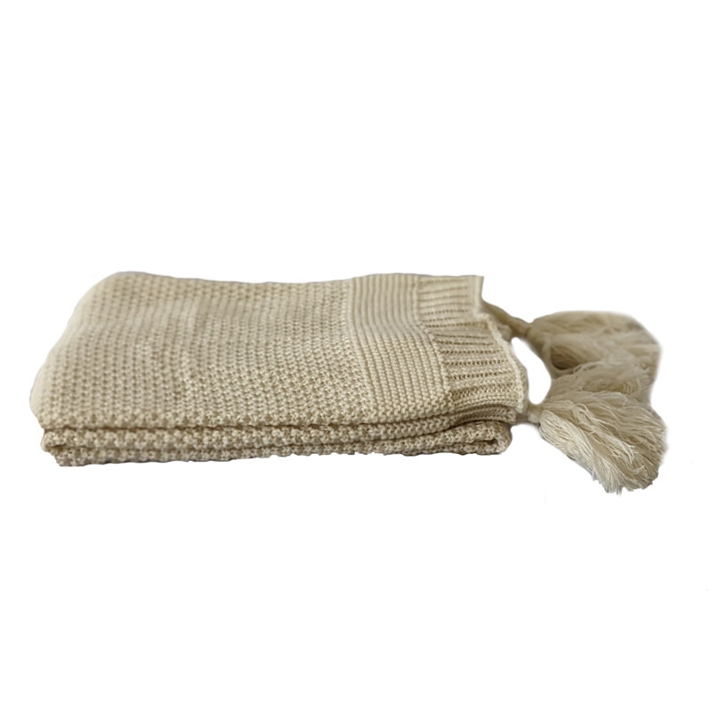 Jeté Cozy # 8, Blanc