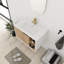 Ensemble de meuble-lavabo simple 30,02 po avec plateau en céramique Alfano