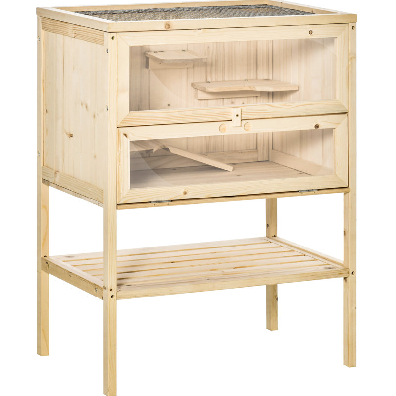 Maison pour 3 souris en bois