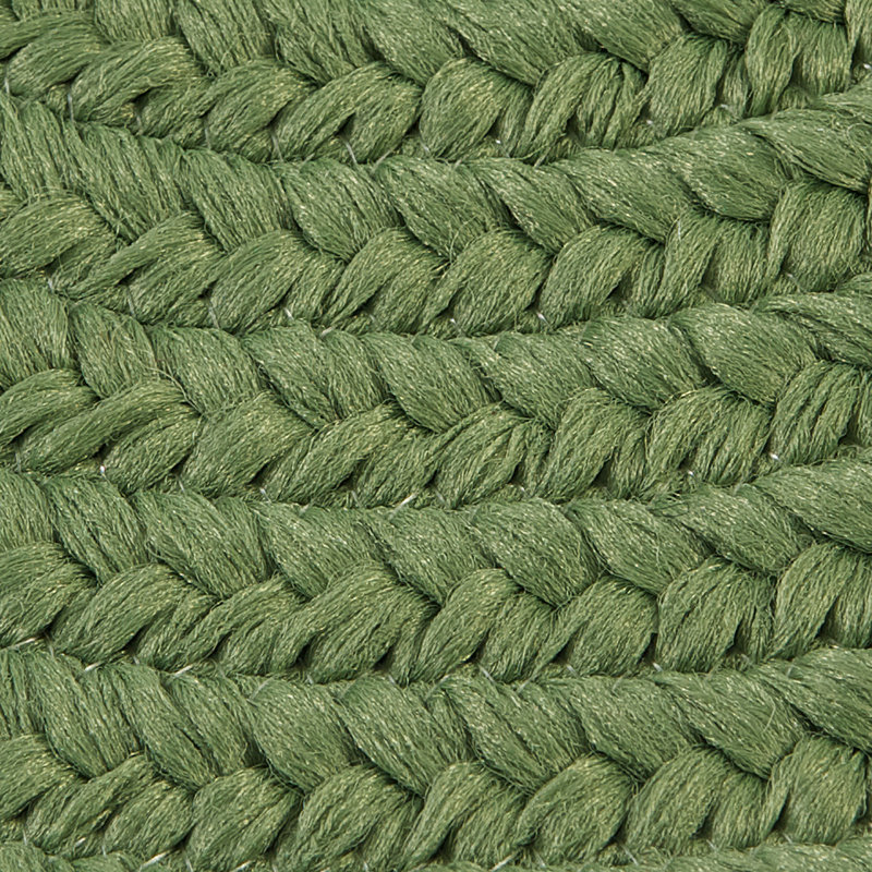 Tapis de couloir vert tressé Ashlee, Tapis de couloir 2 pi 4 po x 5 pi