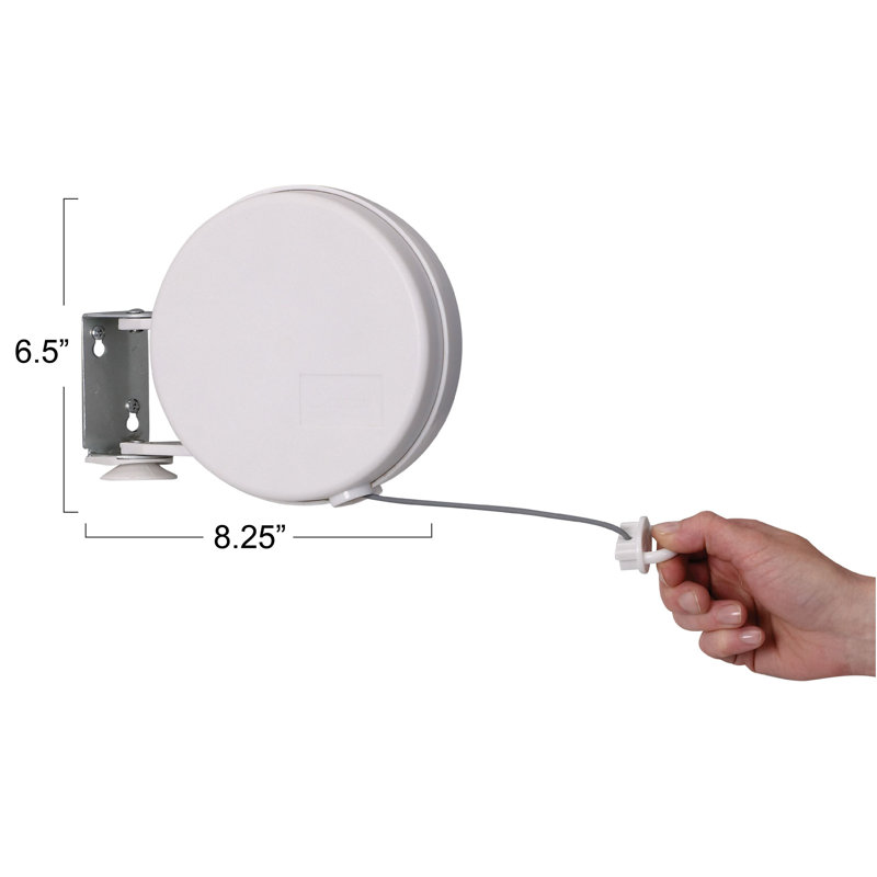 Single Line Retractable Clothesline with 40‑Foot Drying Space