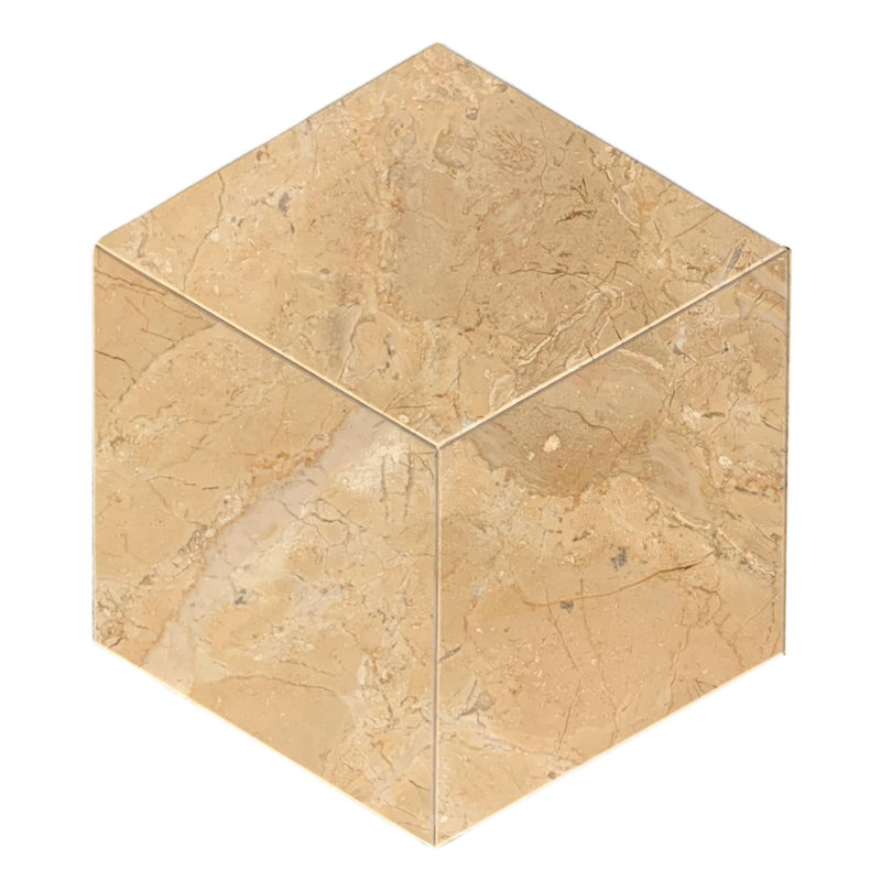 Marbre hexagonal, marbre naturel, pour le mur et le sol, carrelage en marbre poli, pierre naturelle, Beige/or