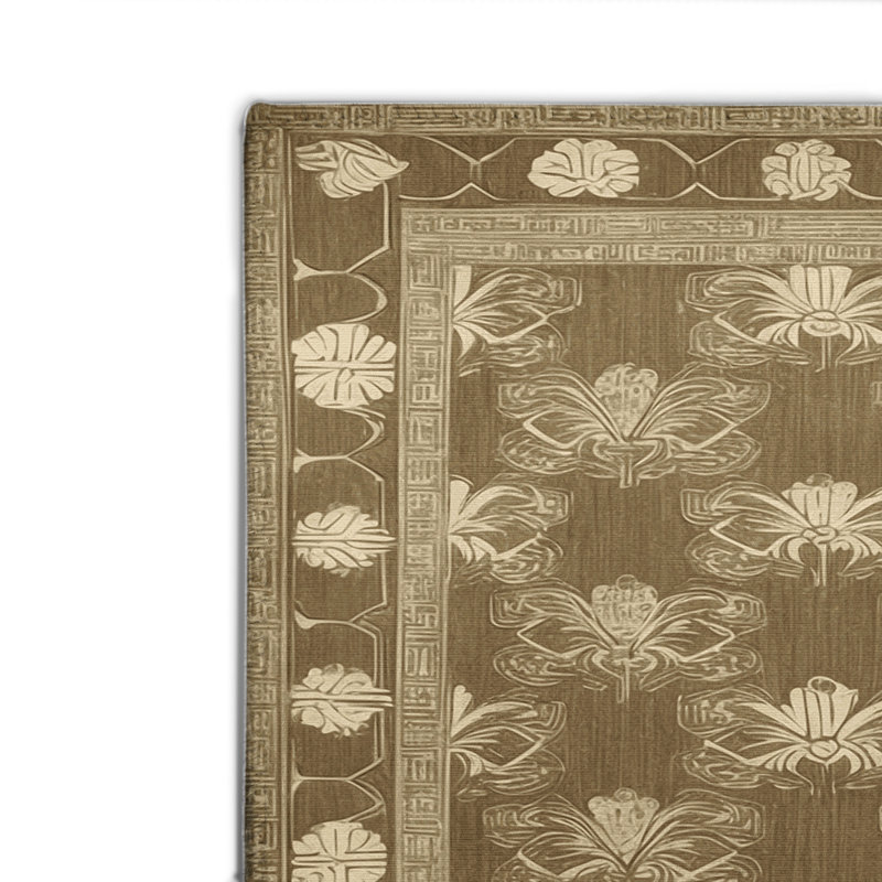 ArtDeco Brown Indoor and Outdoor Area Rug, Rectangle 2' x 3'