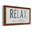 Relax - art textuel sur toile encadré-1880241096