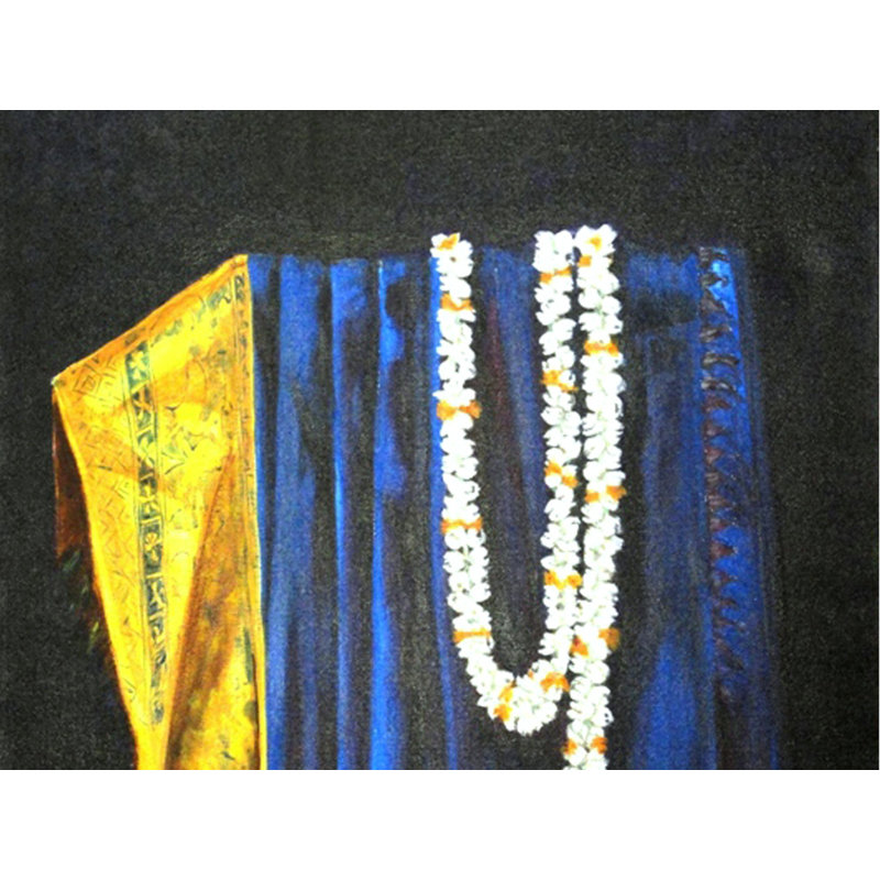 Vêtements de mariée | Acrylique sur toile | Par Usha Shantharam | Pour la décoration murale