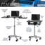 Table pliante pour ordinateur portable, graphite