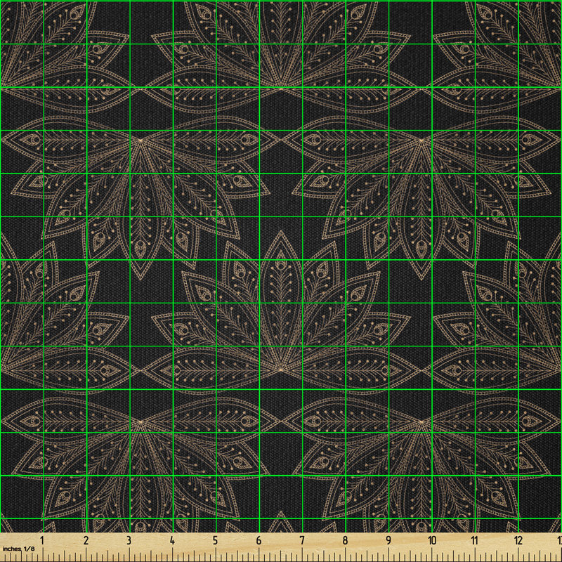 Coula Peacock Bohemian Feathers Multi-Purpose Fabric