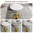 Marble-Top Round Side Table With Tapered Pedestal Base, Ideal For Living Room, Modern Minimalist Design-318261018