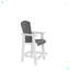 Chaise de bar en PEHD, ensemble de 2 chaises Adirondack pour l'extérieur, tabouret de bar