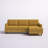 Aristotele 97 " Corduroy L-Shaped Sofa & Chaise-925173338