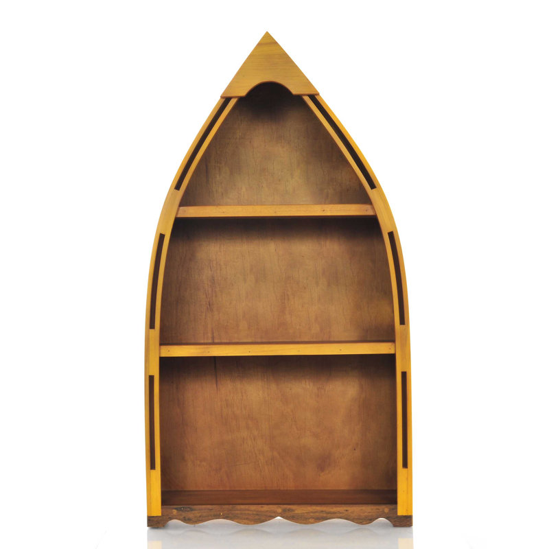 Tenbury 34" Wood Three Tier Boat Bookcase