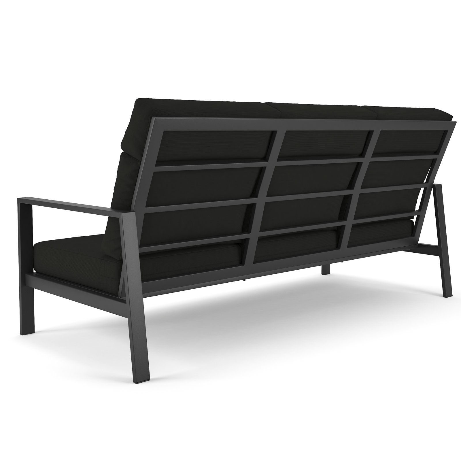 Townsend 80" Sunbrella® Patio Sofa, Canvas Black, None, No